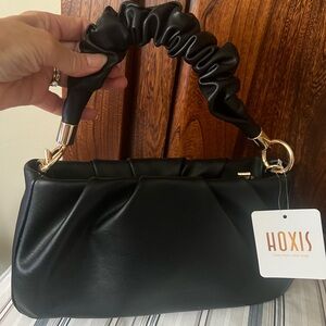 Hoxis Black, Gold Tone Hardware, Purse, new with tag